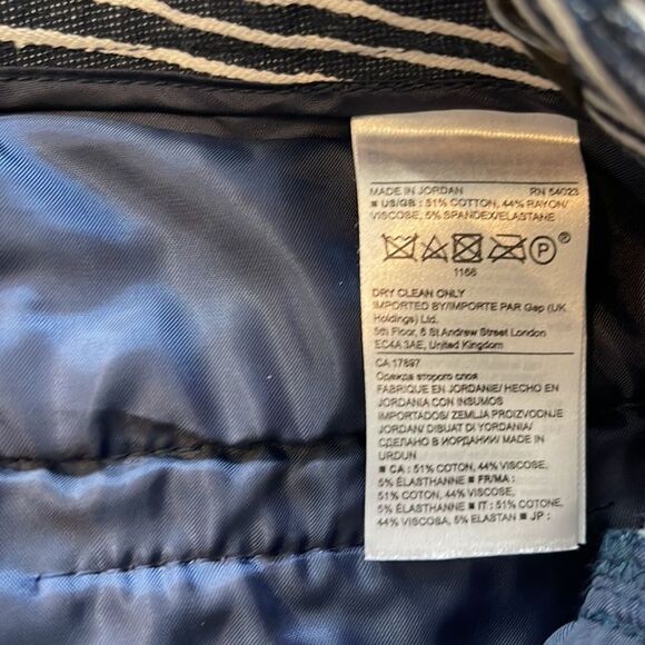 - Banana Republic Sloan Navy Striped Pants SIZE 2 - Picture 5 of 6